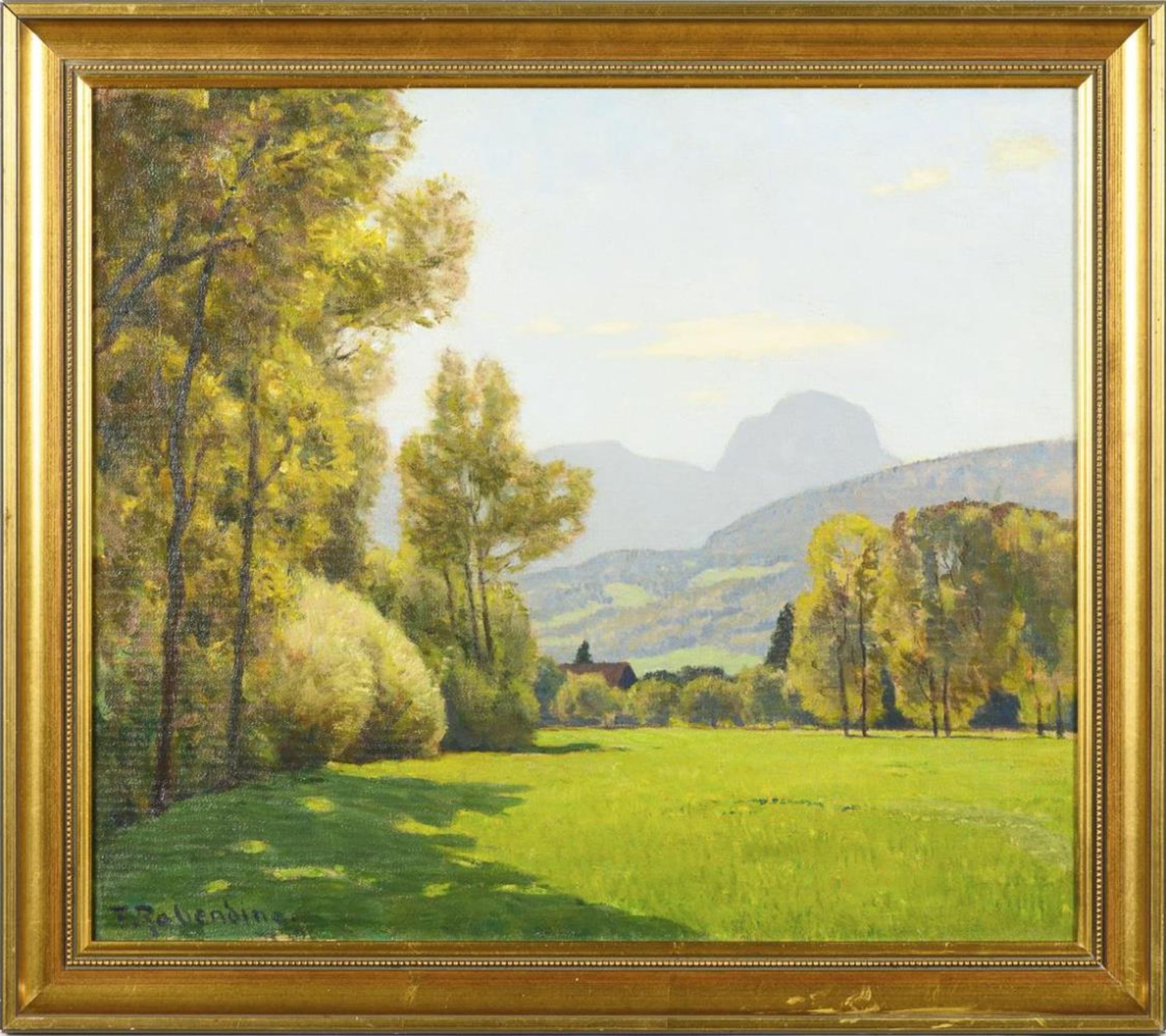 RABENDING, Fritz Wilhelm (1862 Wien - 1929 München). "Roßstein bei Kreuth". - Bild 2 aus 3