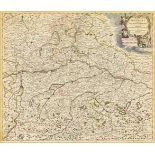 DANCKERTS, Justus (1635 Amsterdam - 1701 Amsterdam). Landkarte des Bayrischen Reichskreises.