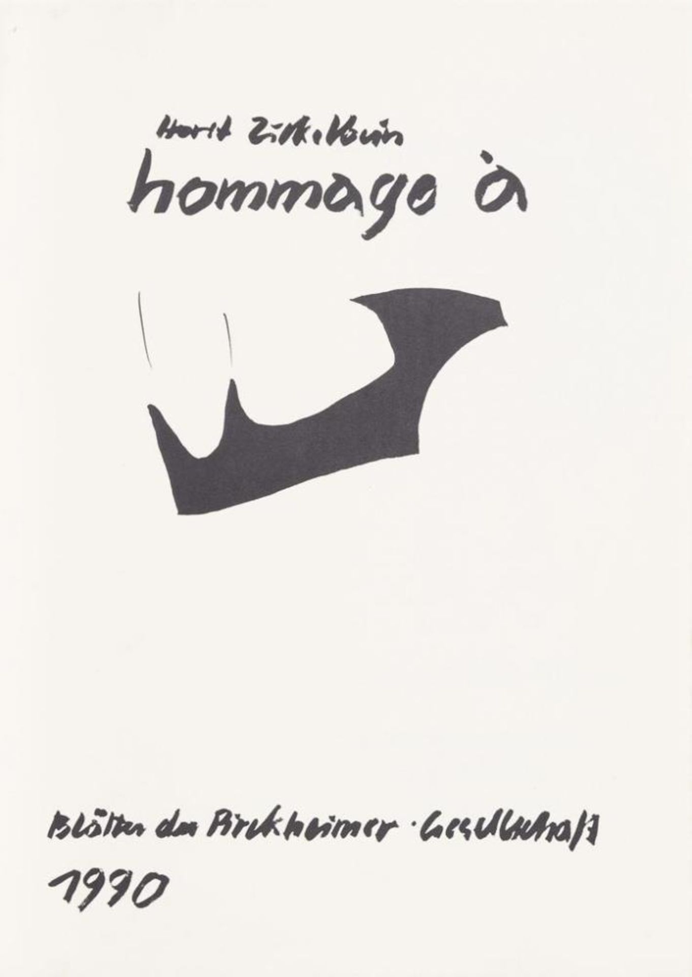 ZICKELBEIN, Horst (*1926 Frankfurt/Oder). "Hommage á ... Matisse, Monet, Rodin, Poliakoff". - Bild 5 aus 5