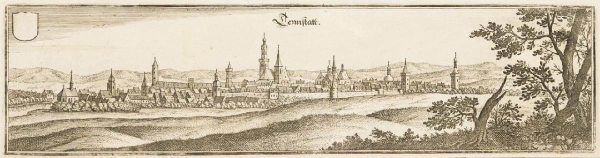ERIAN, Matthäus d. Ä.  (1593 Basel - 1650 Schwalbach). 4 Ansichten von Sömmerda, Bad Tennstedt, Greu - Bild 4 aus 5