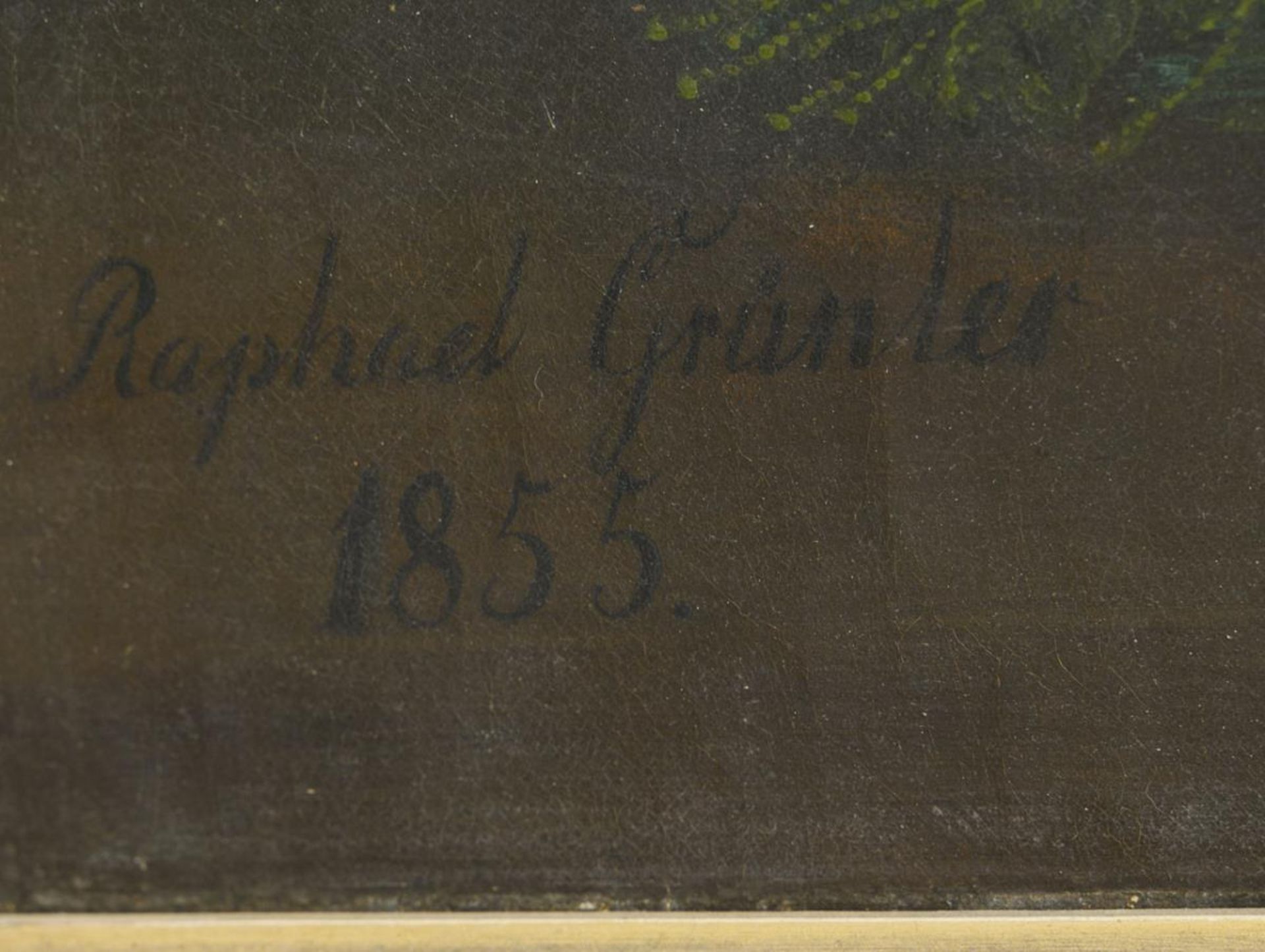 GRÜNLER, Raphael (1831 - 1864). Lebensgroßes Bildnis "Heinrich XX., Fürst Reuss von Greiz". - Image 8 of 9