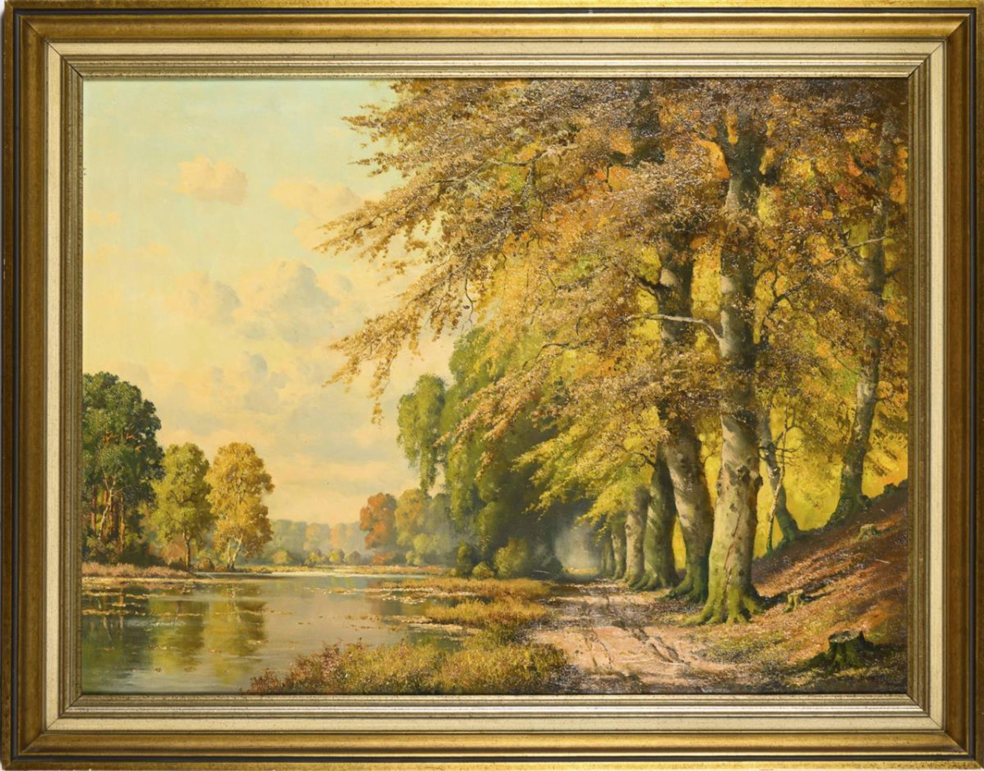 HANFT, Willy (1888 Hannover - 1987 Nürnberg). Sonnige Herbstlandschaft. - Image 2 of 3