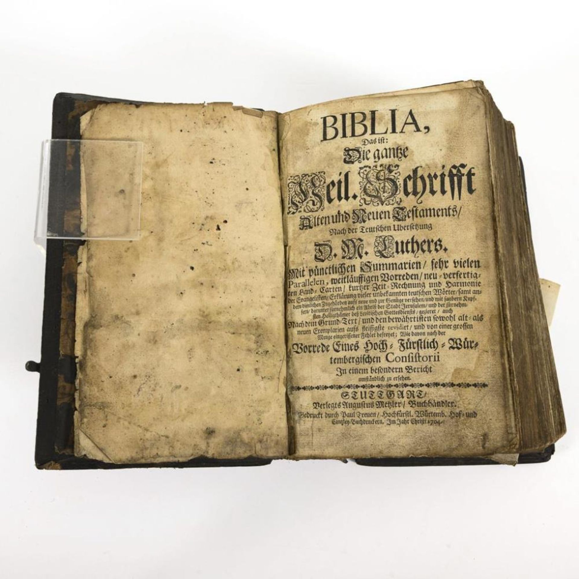 Stuttgarter Bibel von 1704.
