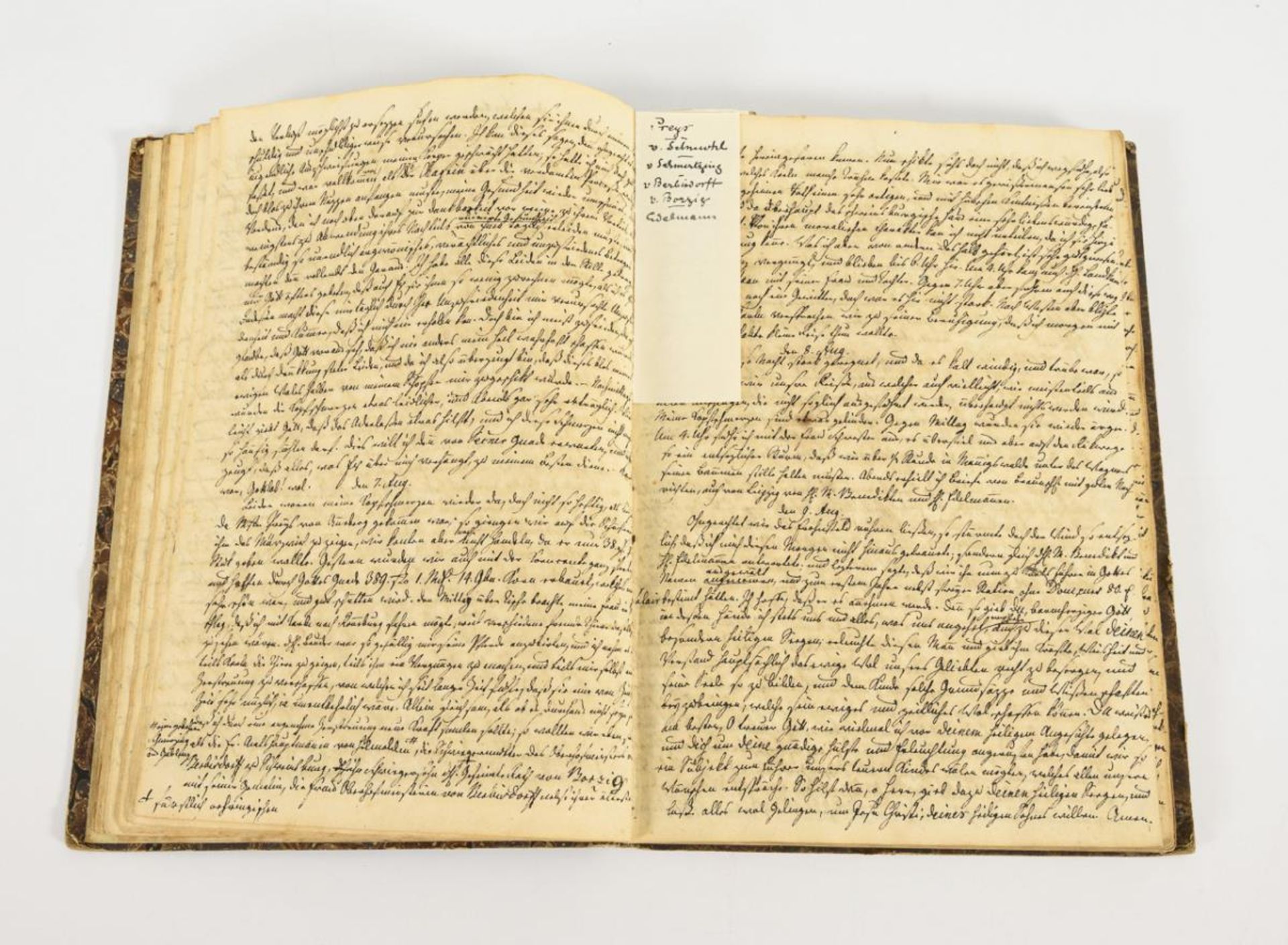 "Tagebuch des Herrn Hauptmanns Hanns Hieronimus Jockisch in Blankenhayn, 1782". - Bild 3 aus 4