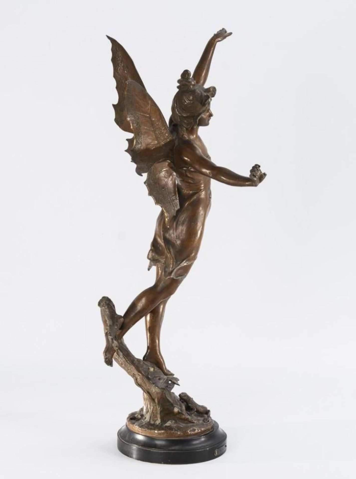 Große Jugendstil-Figur: "Le Papillon". - Bild 4 aus 6