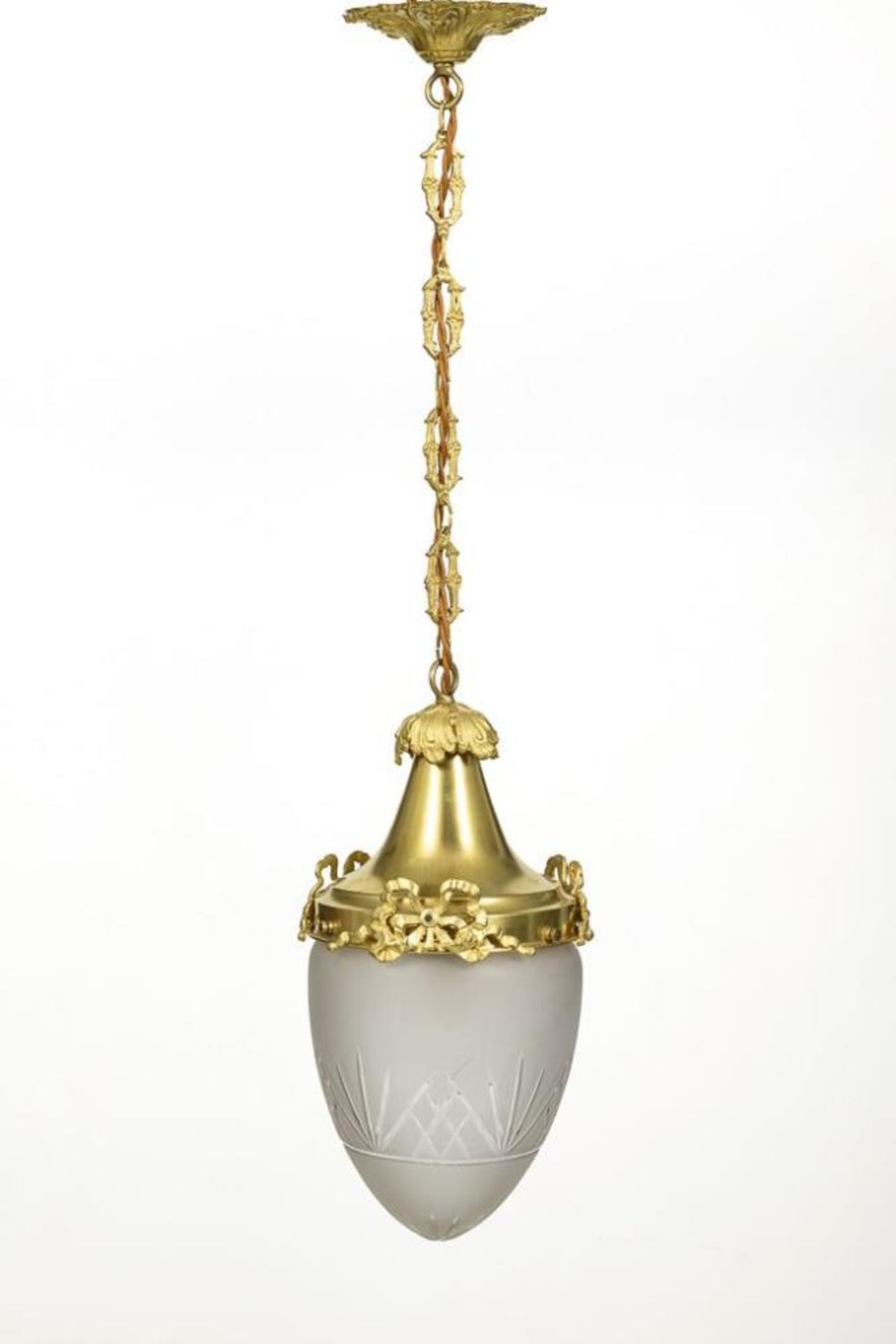 Jugendstil-Dielenlampe.