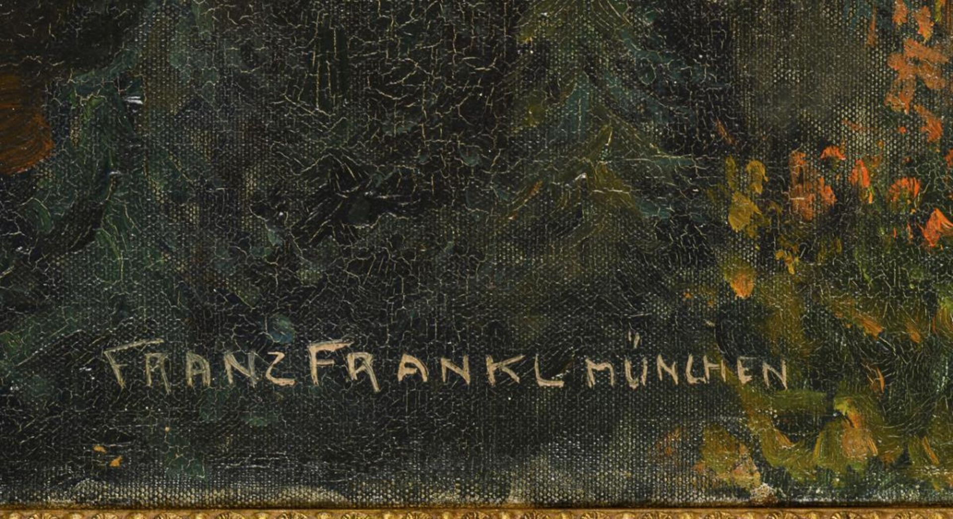 FRANKL, Franz (1881 Kelheim - 1940 München). Ansicht Erzgebirge mit Hotel. - Bild 2 aus 2