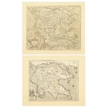 MERCATOR, Gerhard (1512 Rupelmonde - 1594 Duisburg). 2 Landkarten: Griechenland | Peloponnes.