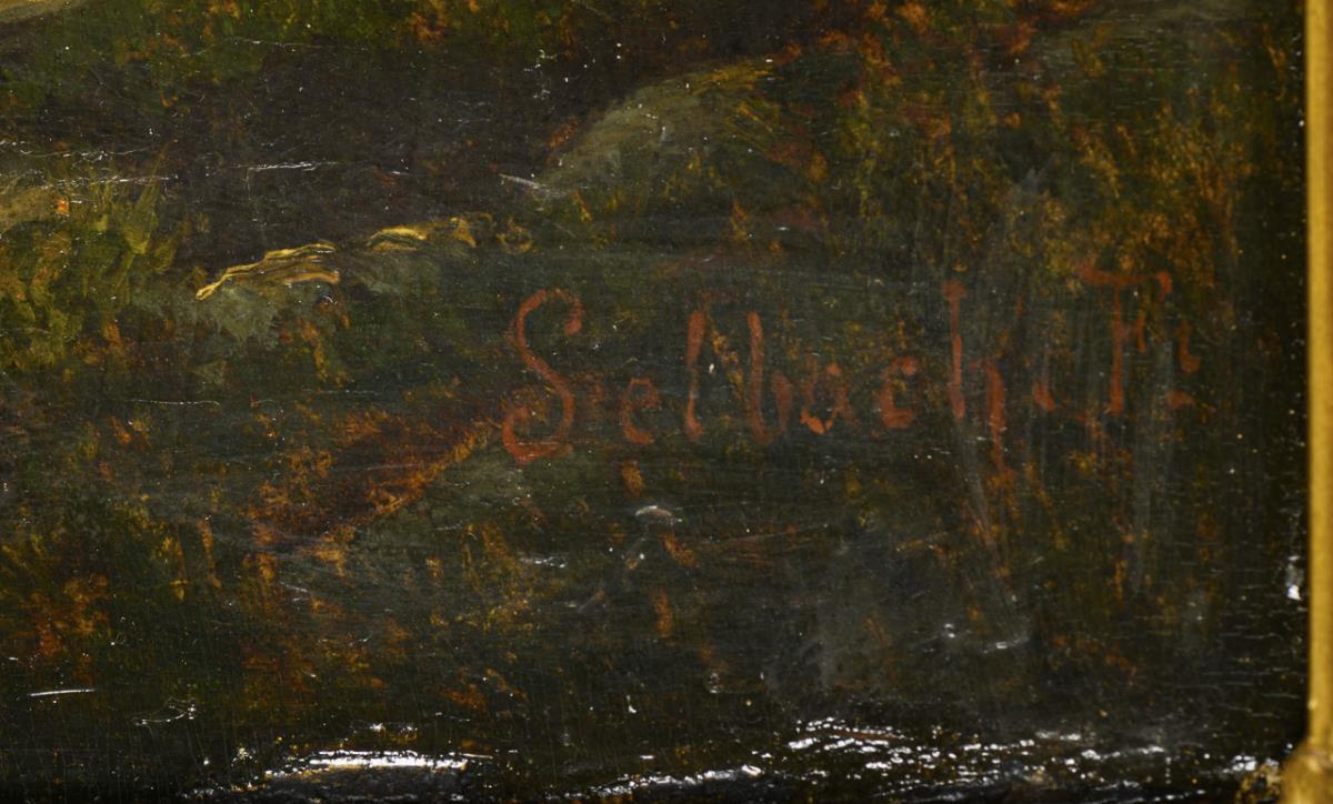 SELBACH, Friedrich. Hochgebirge mit Staffage. - Image 3 of 3