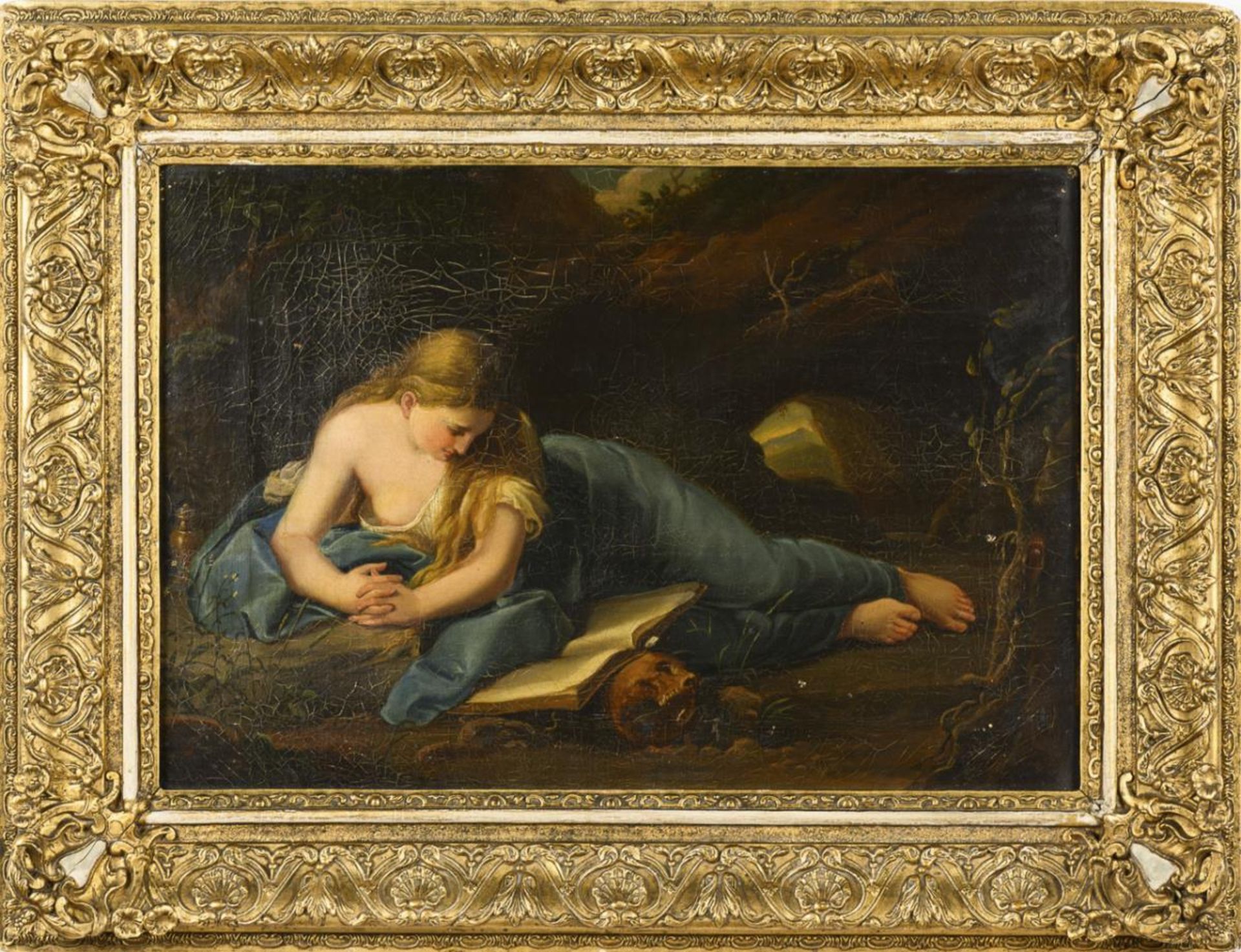 BATONI, Pompeo Girolamo - Kopie nach. Maria Magdalena in der Wüste.