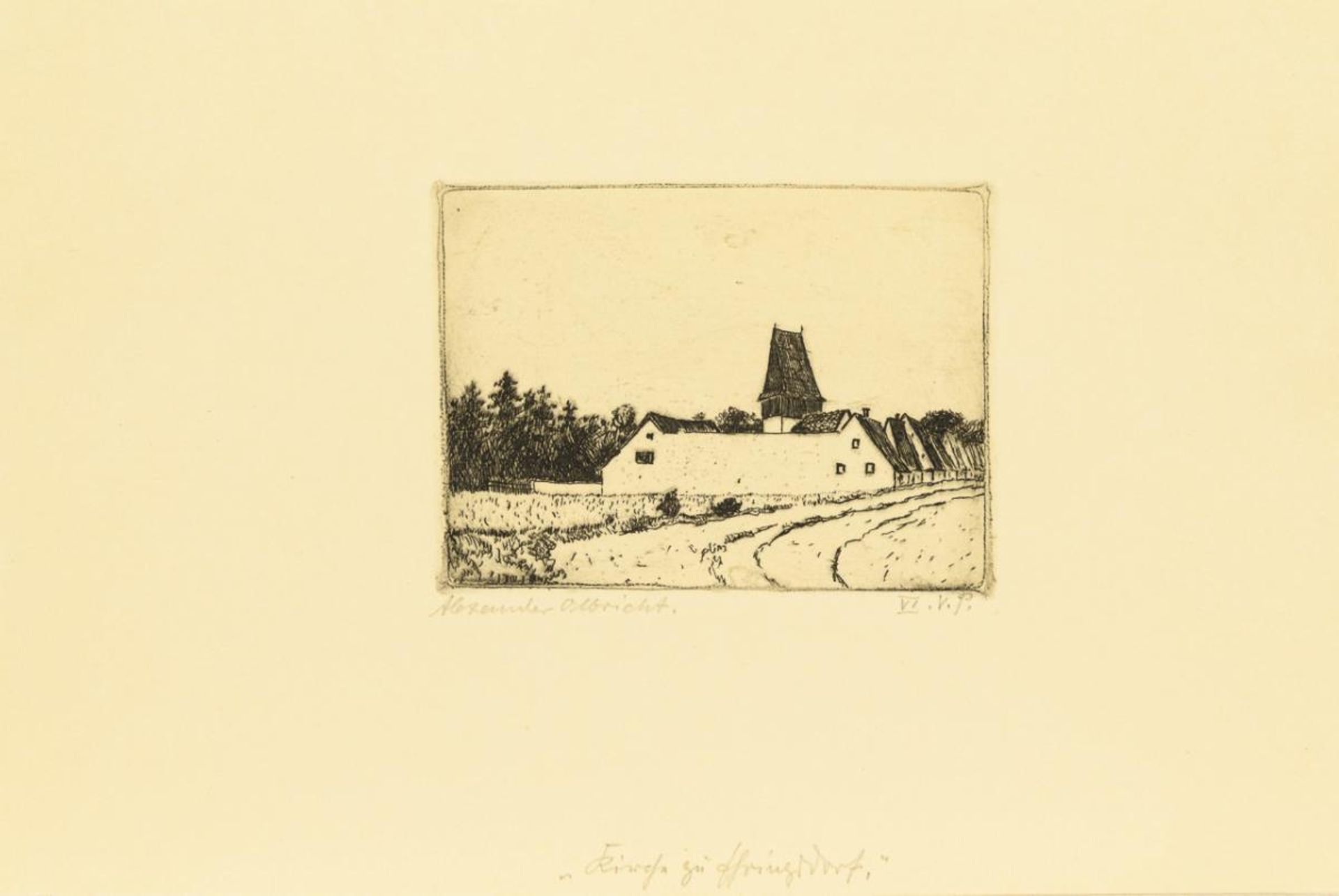 LBRICHT, Alexander (1876 Breslau - 1942 Weimar). Mappe mit kleinformatiger Alexander Olbricht-Sammlu - Bild 3 aus 5
