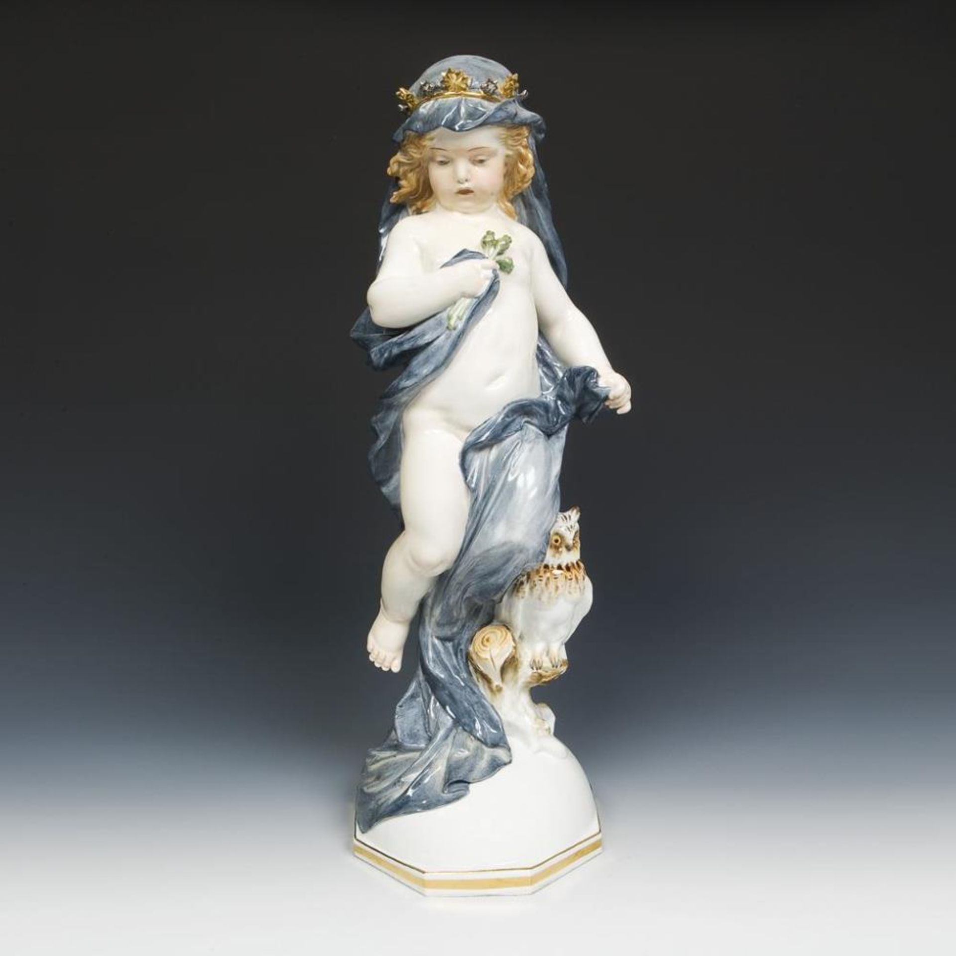 Große Figur: Allegorie-Die Nacht. Meissen. - Image 3 of 5