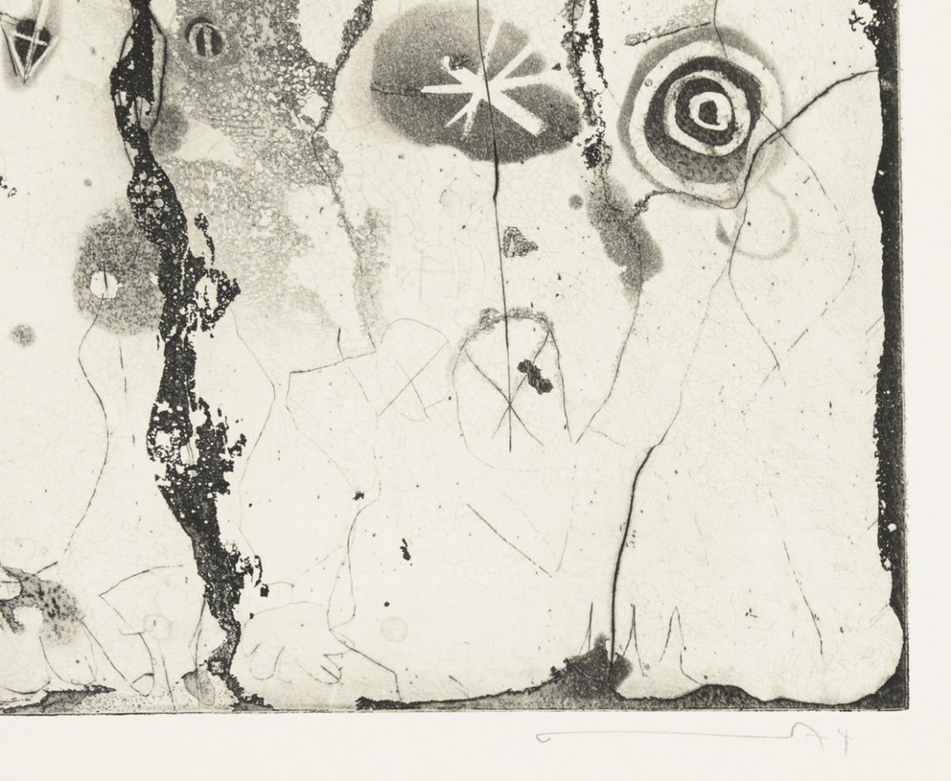 SANDIG, Armin (1929 Hof/Saale - 2015 Hamburg). 2 abstrakte Kompositionen. - Bild 4 aus 4
