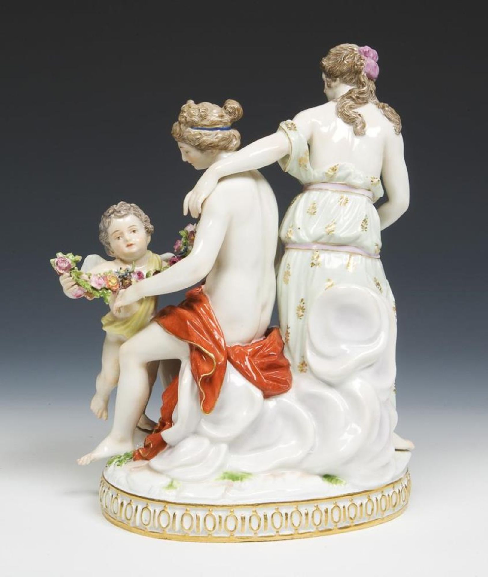 Venus mit Amor und Nymphe.  Meissen. - Bild 2 aus 4