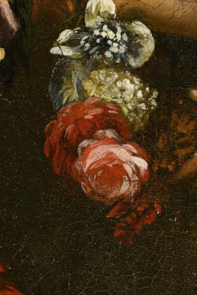 Flämisch 18. Jh.: Damenporträt mit Blumen. - Image 3 of 4
