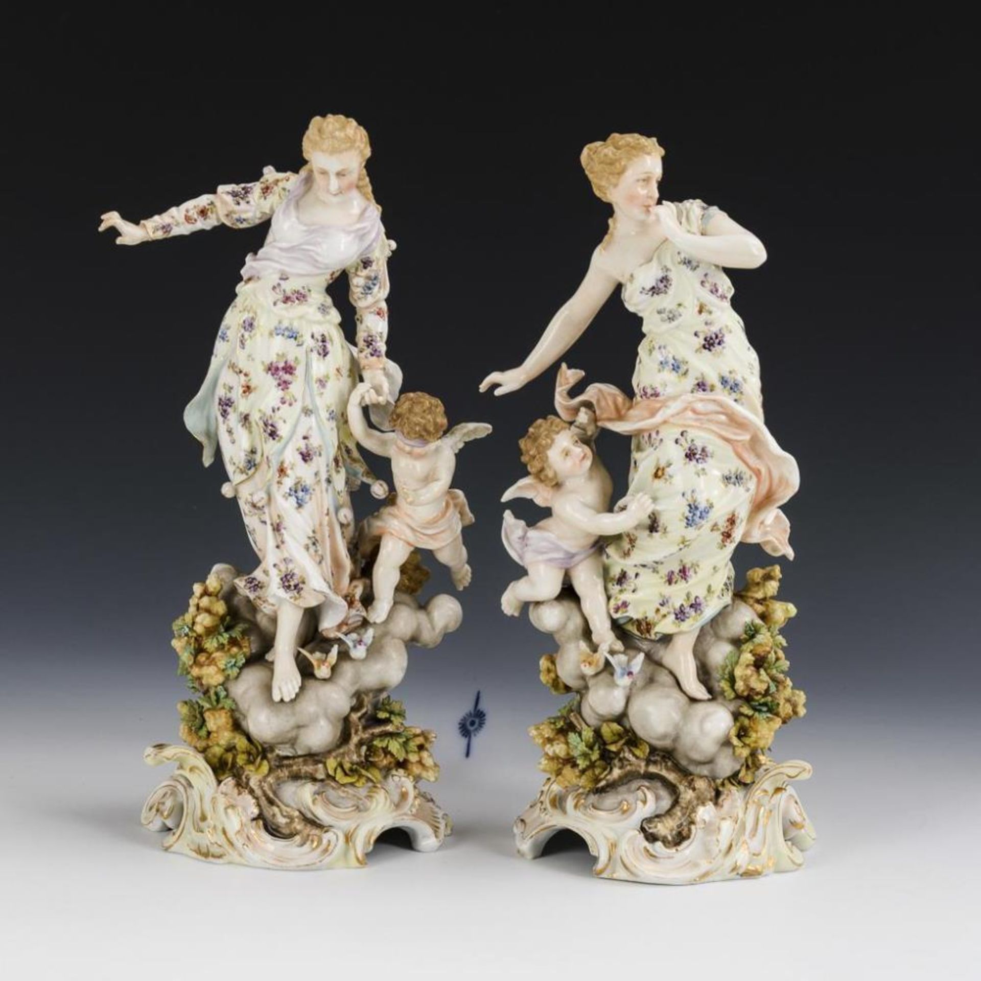 2 Figuren Venus mit Amorknabe. Triebner, Ens & Eckert.
