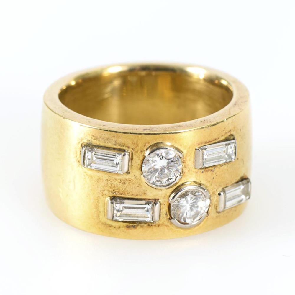 Exklusiver Designer-Ring mit Brillanten und Diamanten. - Image 2 of 2