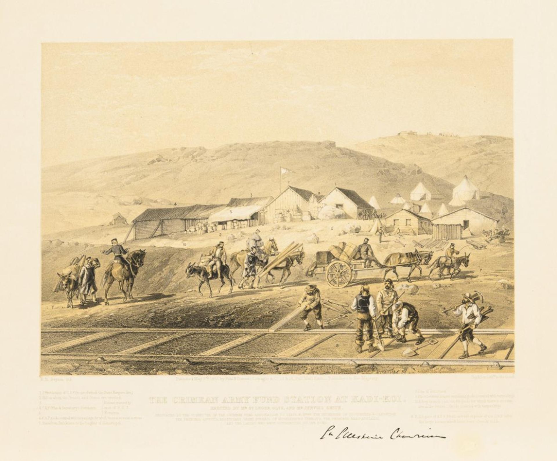 BRYSON, Robert Munroe. Ansicht des militärischen Zeltlagers bei Kadikoi.