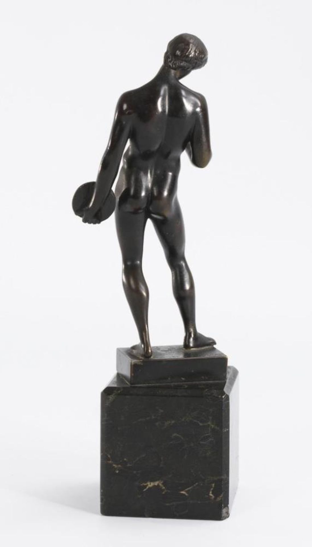 Bronzestatuette des Diskophoros nach Polyklet. - Bild 2 aus 4