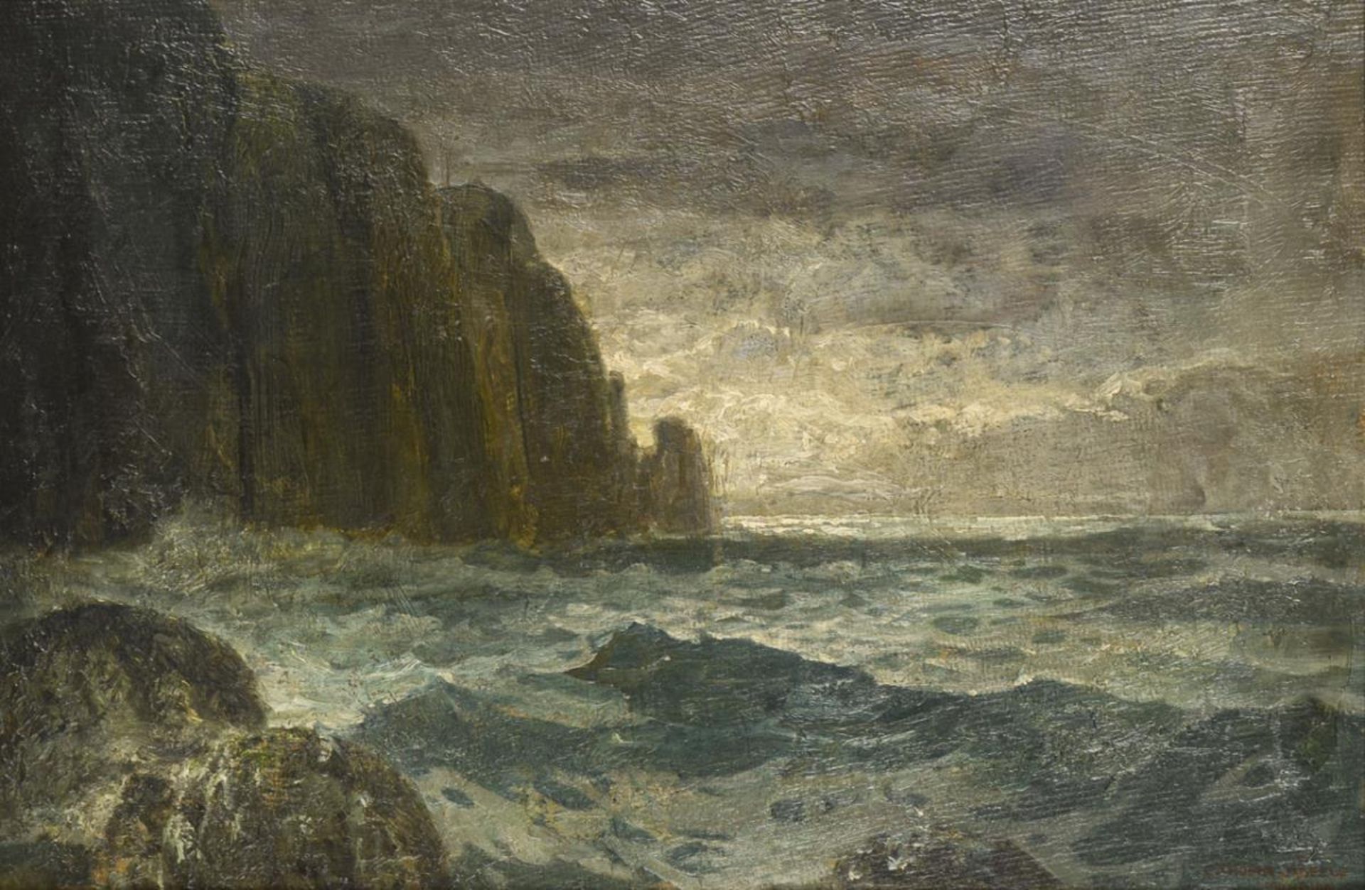 THOMA-HÖFELE, Carl (1866 Basel - 1923). "Nach dem Sturm".