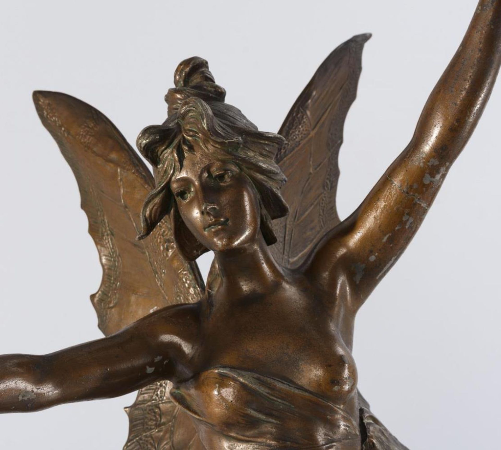 Große Jugendstil-Figur: "Le Papillon". - Bild 2 aus 6