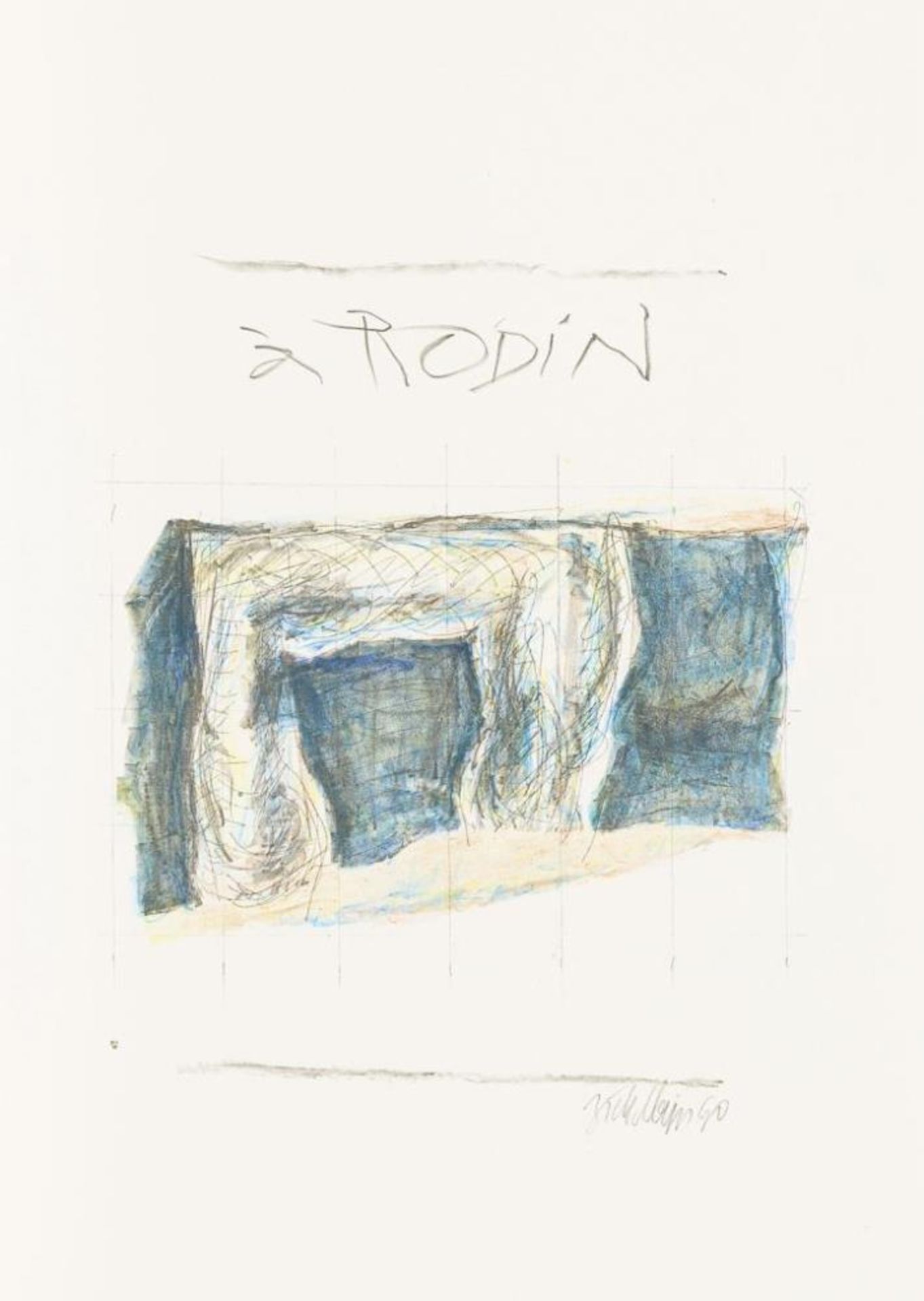 ZICKELBEIN, Horst (*1926 Frankfurt/Oder). "Hommage á ... Matisse, Monet, Rodin, Poliakoff". - Bild 2 aus 5