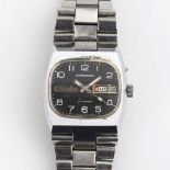 Russische Automatic-Armbanduhr mit Tag und Datum.. Slava.