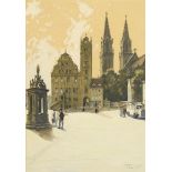 ERLER, Georg (1871 Dresden - 1950 Bad Reichenhall). Darstellung des Neumarktes mit Rathaus und St. A