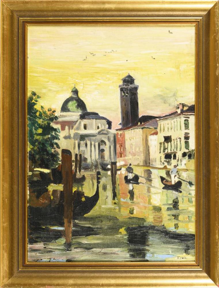 HOCH, F.. Venedig - San Geremia am Canal Grande. - Image 2 of 3