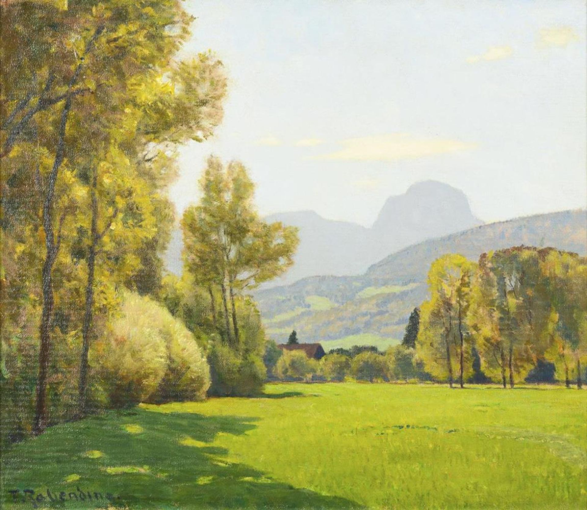 RABENDING, Fritz Wilhelm (1862 Wien - 1929 München). "Roßstein bei Kreuth".