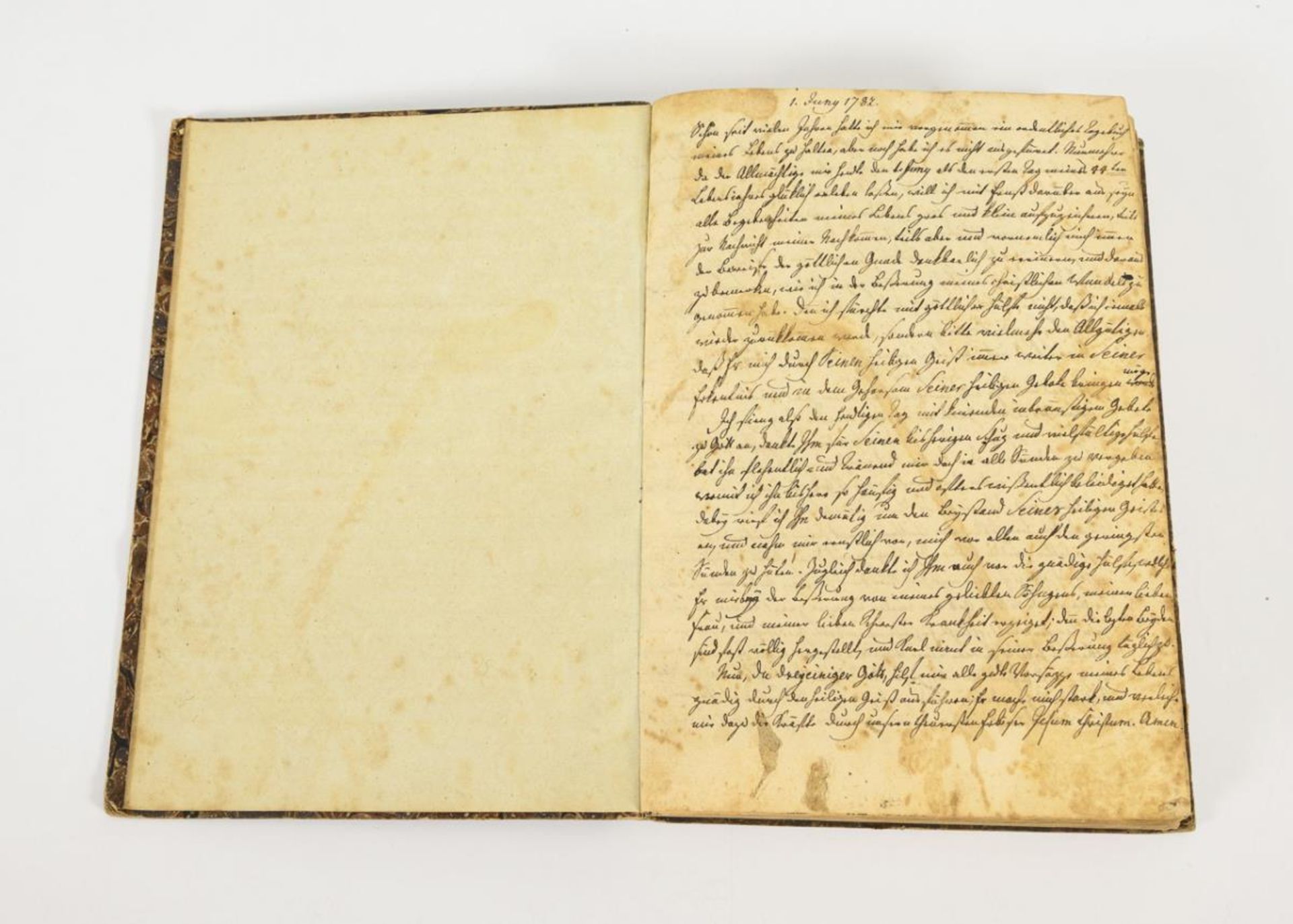 "Tagebuch des Herrn Hauptmanns Hanns Hieronimus Jockisch in Blankenhayn, 1782". - Bild 4 aus 4