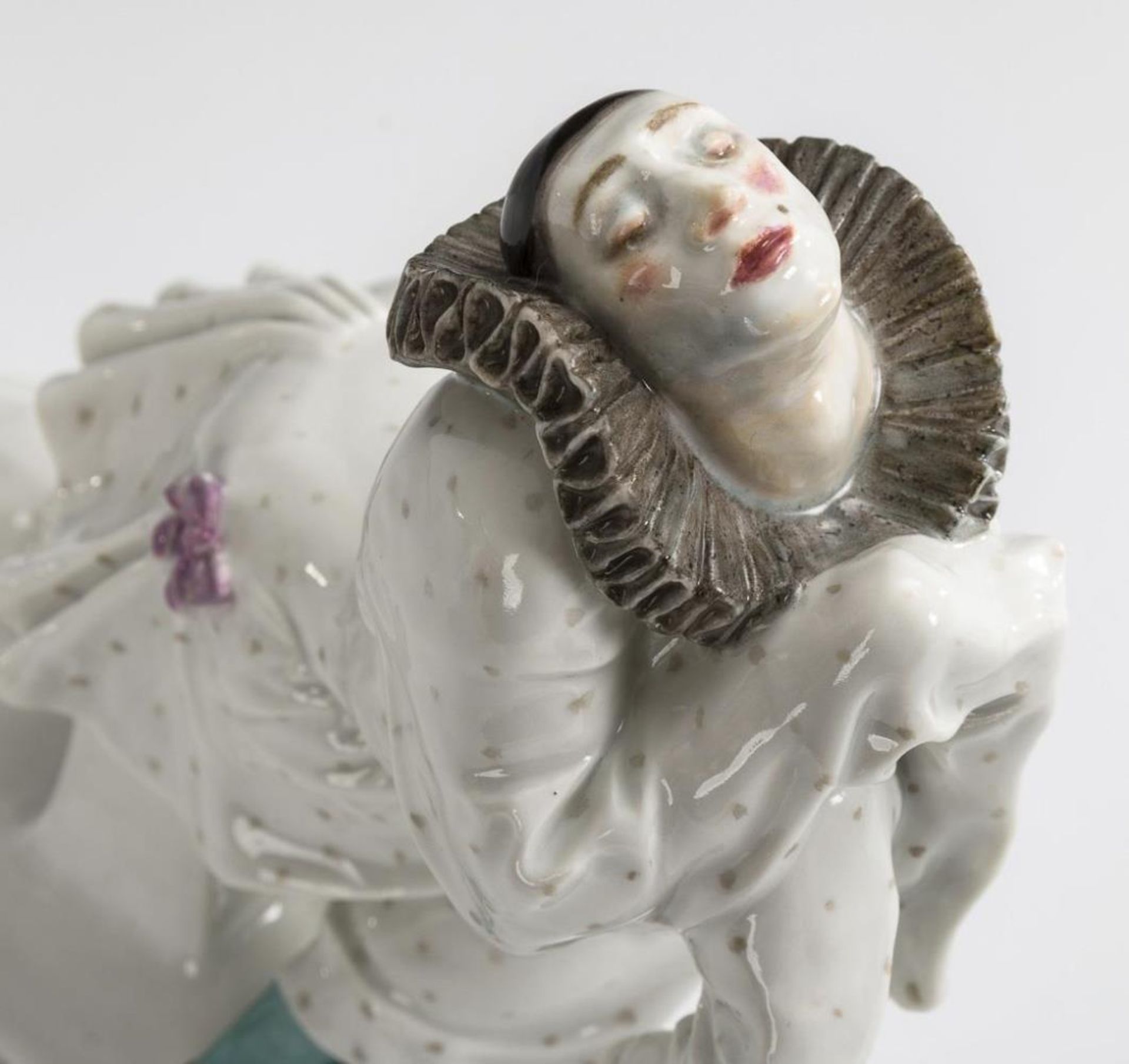 Figur aus dem Russischen Ballett: Pierrot. Meissen. - Image 3 of 6