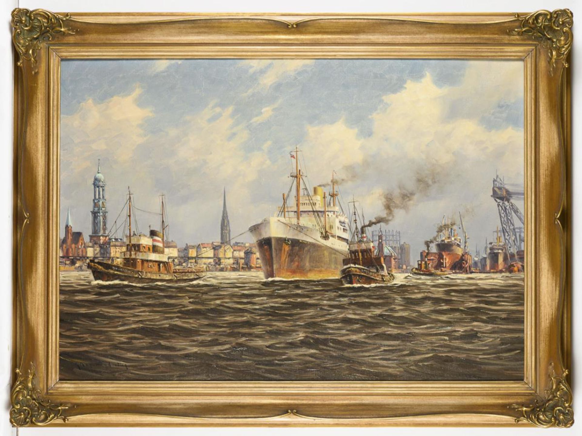 MEYER-NIETING, Karl (1900 Hamburg - 1980 ebd.). Hamburger Hafen. - Bild 2 aus 4