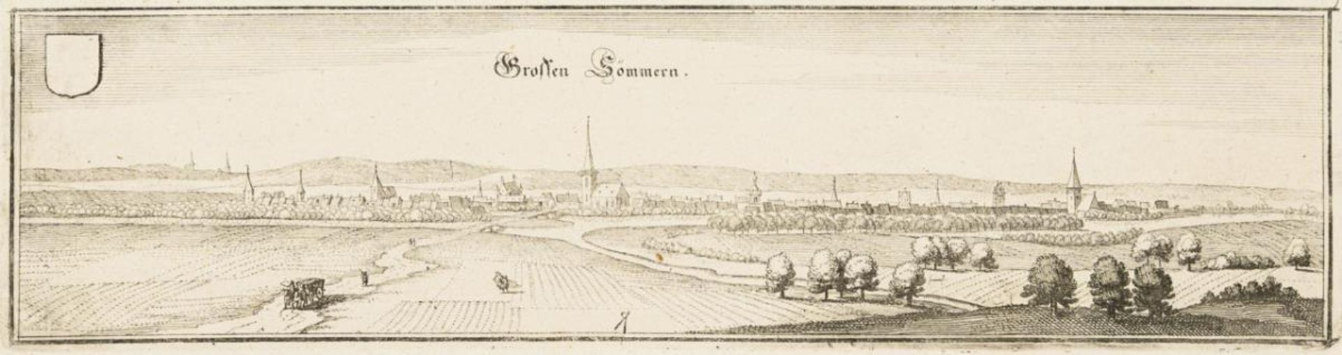 ERIAN, Matthäus d. Ä.  (1593 Basel - 1650 Schwalbach). 4 Ansichten von Sömmerda, Bad Tennstedt, Greu - Bild 2 aus 5