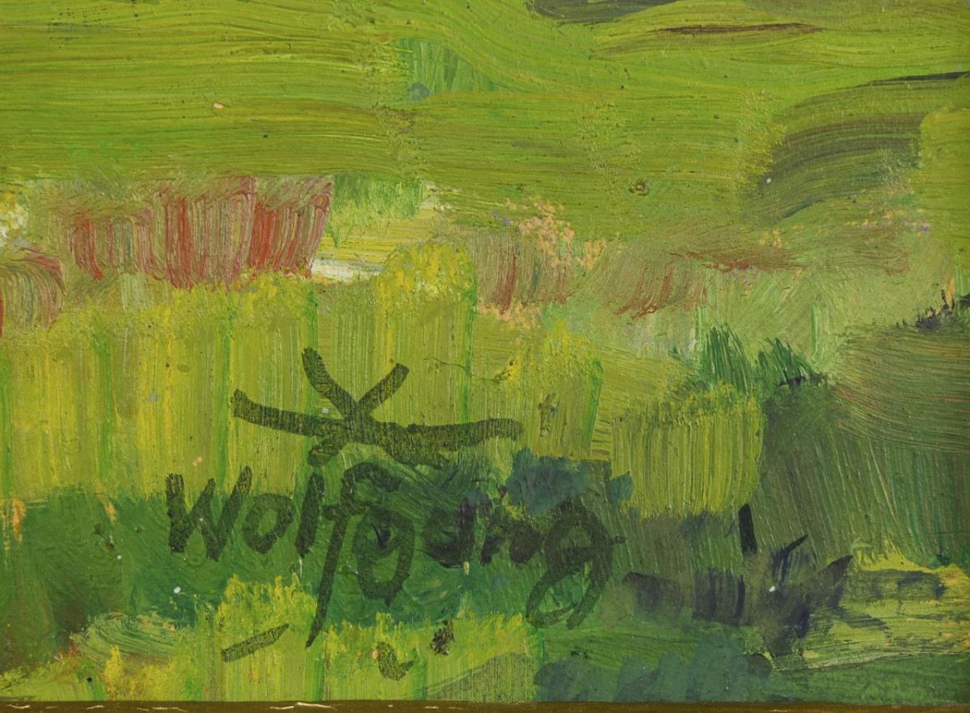 WOLFGANG, Alexander (1894 Arnstadt - 1970 Gera). "Plothener Landschaft". - Bild 3 aus 3