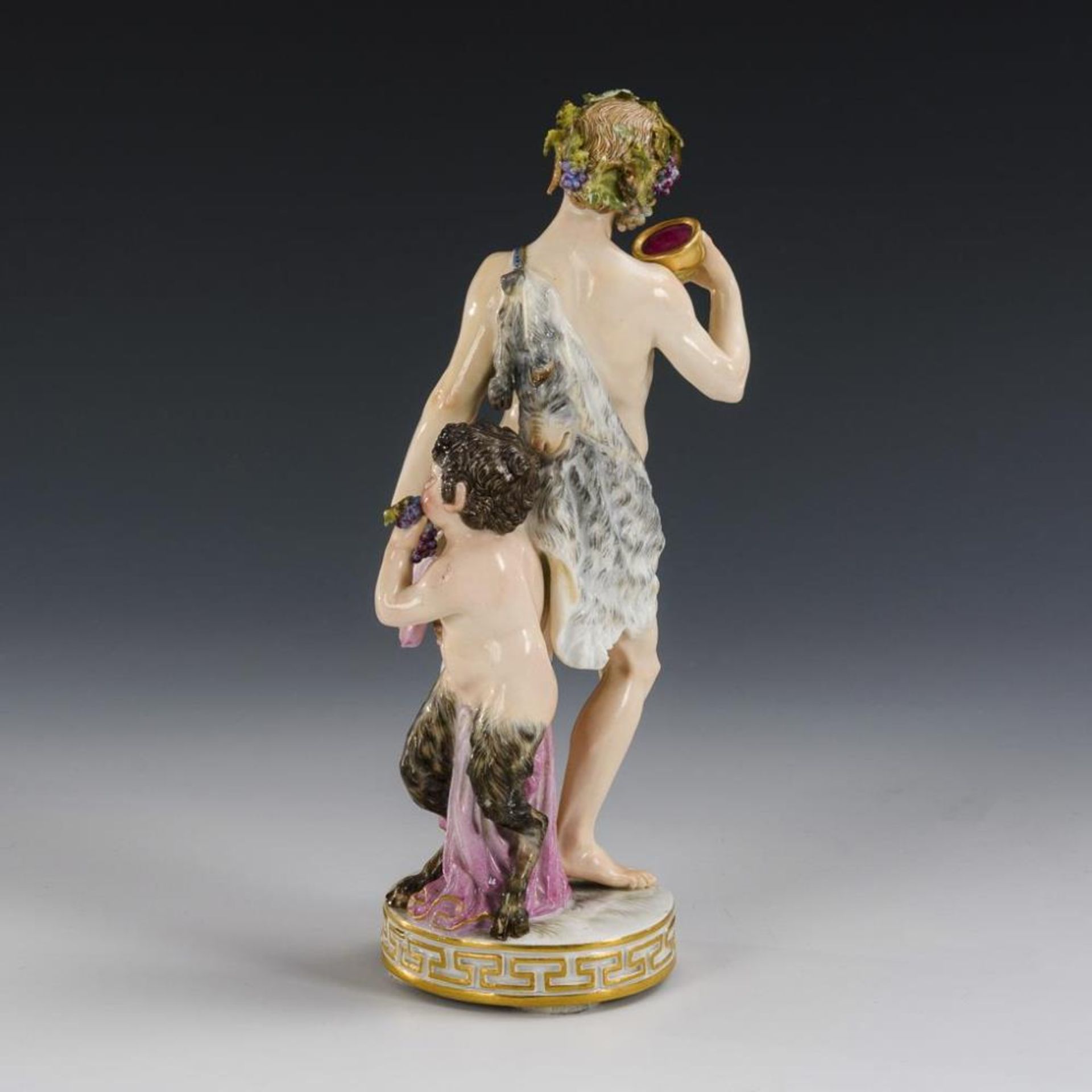 Bacchus mit Satyr.  Meissen. - Bild 2 aus 4