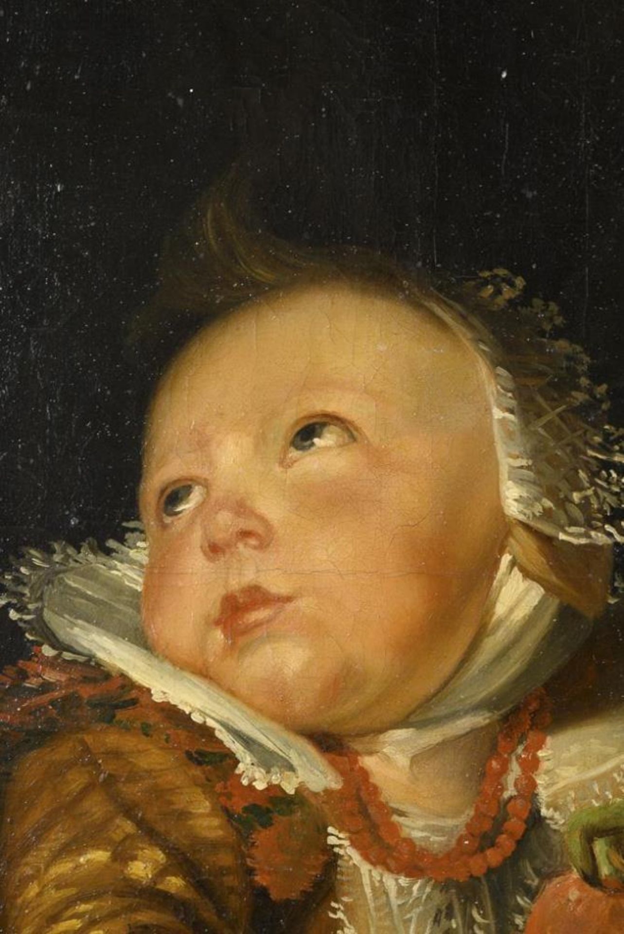 DYCK, Anton van  - Kopie nach. Familienbildnis des Malers Frans Snyders mit Frau und Kind. - Bild 2 aus 5