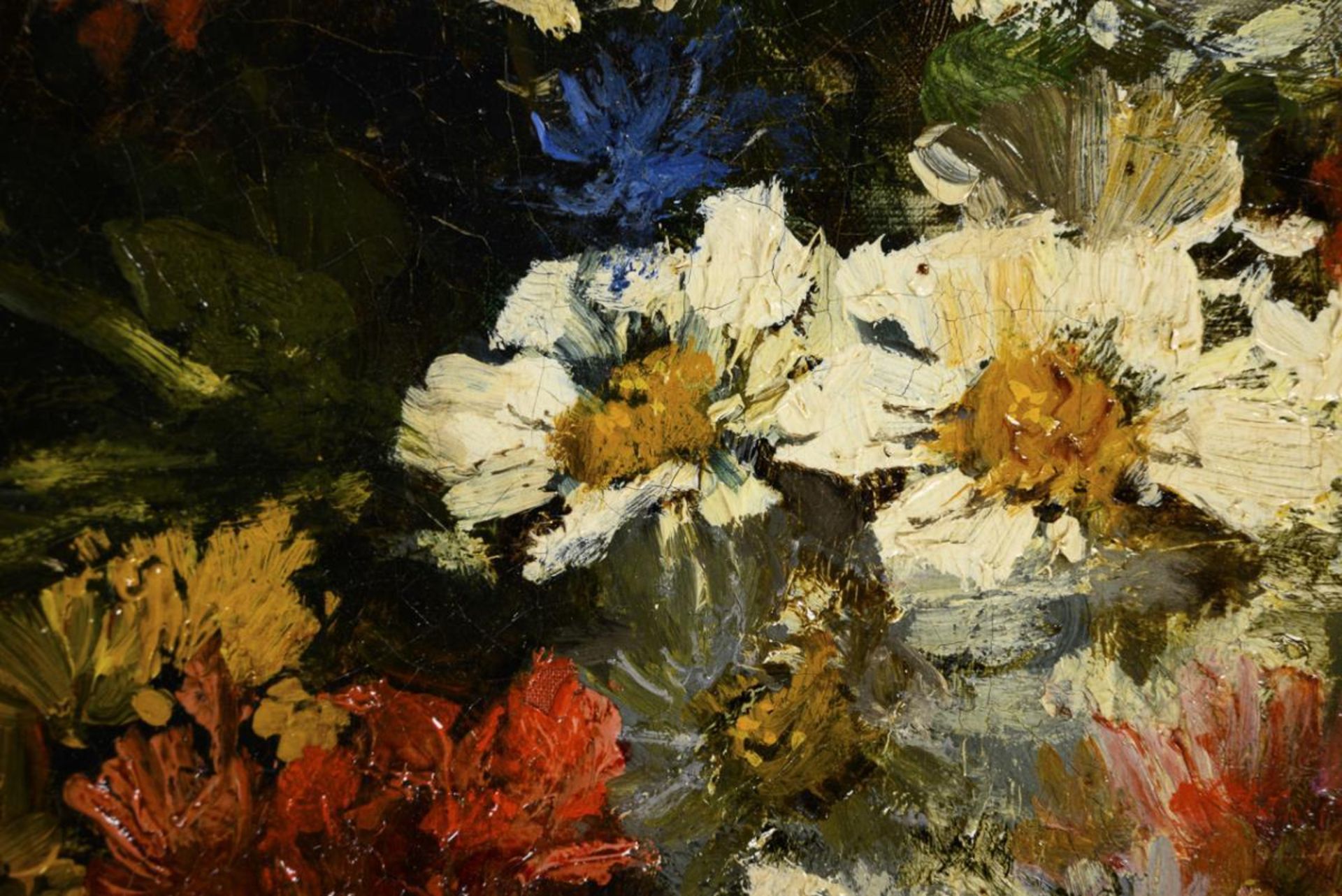 JEANNIN, Georges (1841 Paris - 1925 ebd.). Stillleben mit Blumen und Pfirsichen. - Bild 2 aus 6