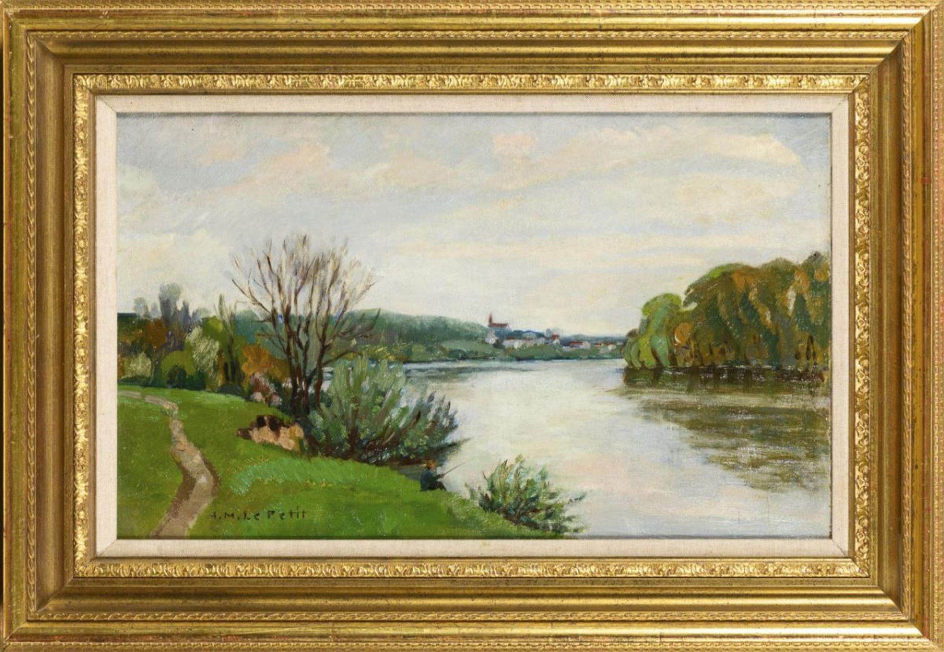 LE PETIT, Alfred Marie (1876 Fallencourt - 1953 La Frette). Am Ufer des Flusses. - Bild 2 aus 3