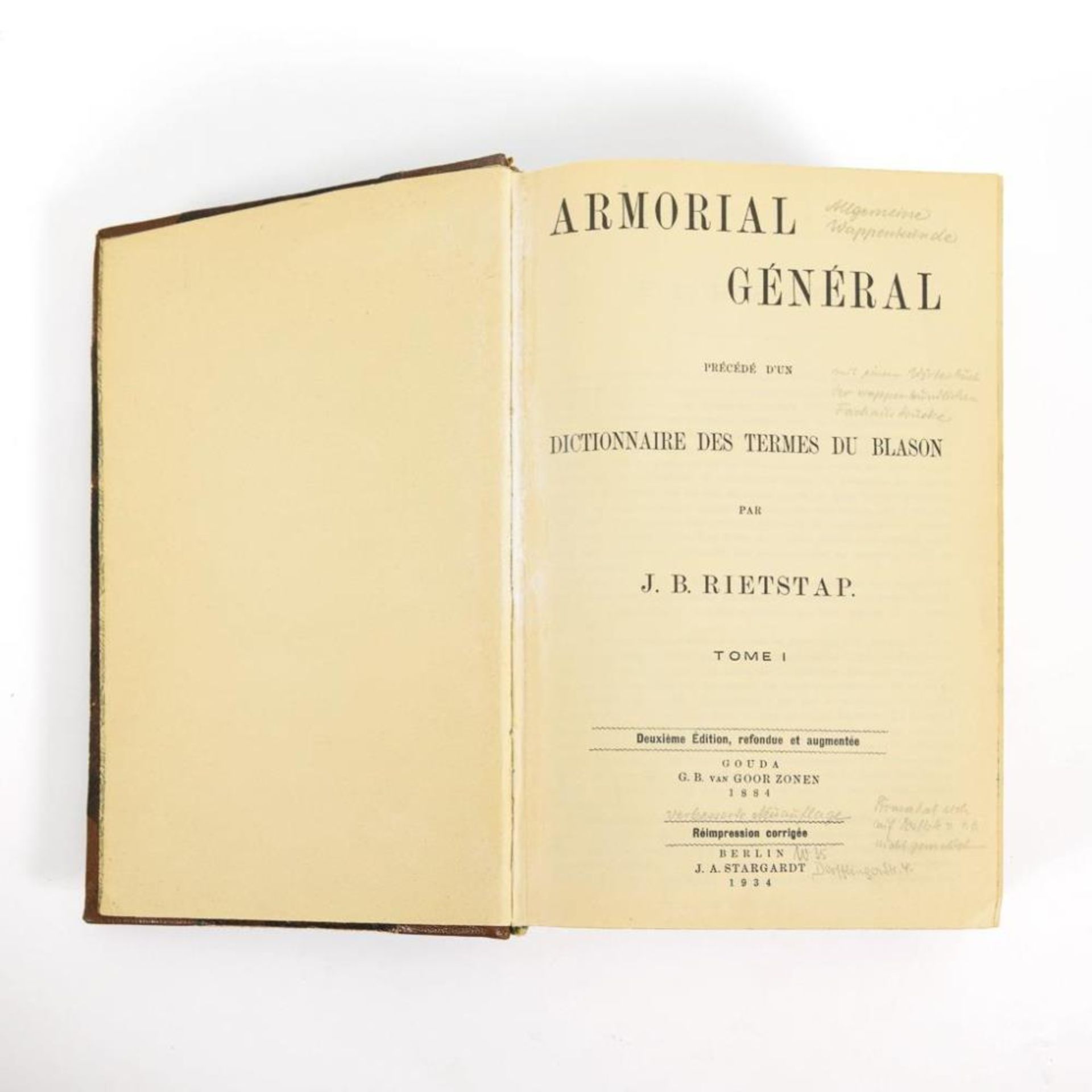 RIETSTAP, J.B. "Armorial Général" 2 Bände. - Bild 2 aus 2
