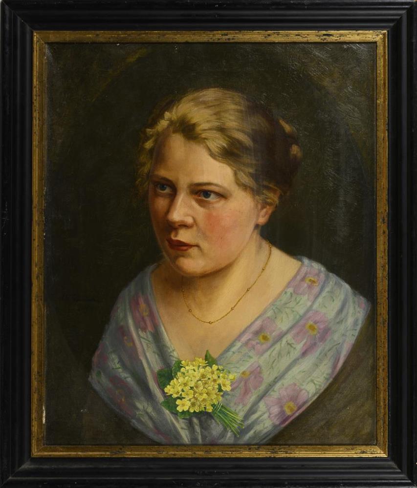 GEWECKE, Walter (1867 Hannover - 1948 Düsseldorf). Frauenporträt. - Image 3 of 3