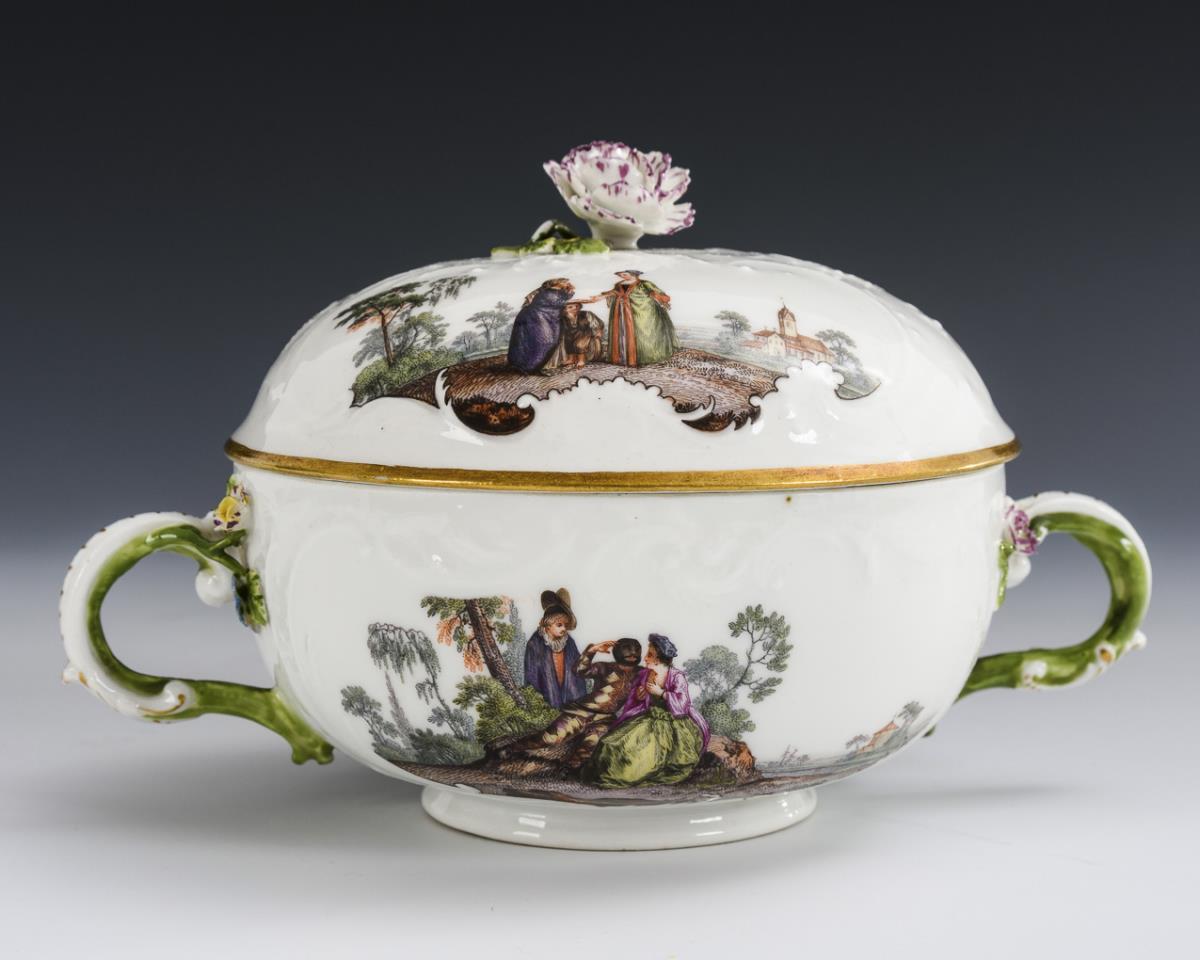 Wöchnerinnenterrine mit Presentoir. Meissen. - Image 6 of 8