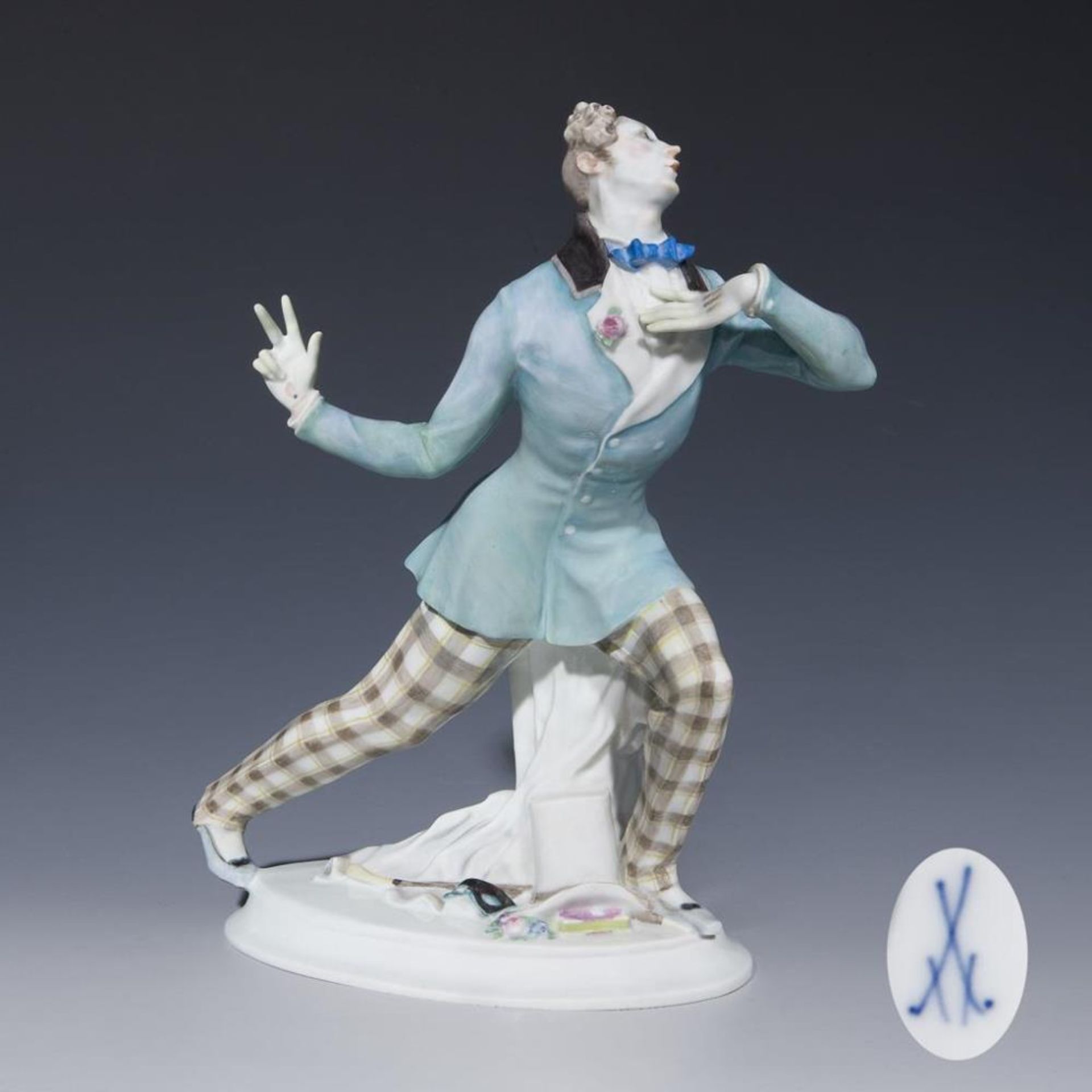 Figur aus dem Russischen Ballett: Eusebius.  Meissen.