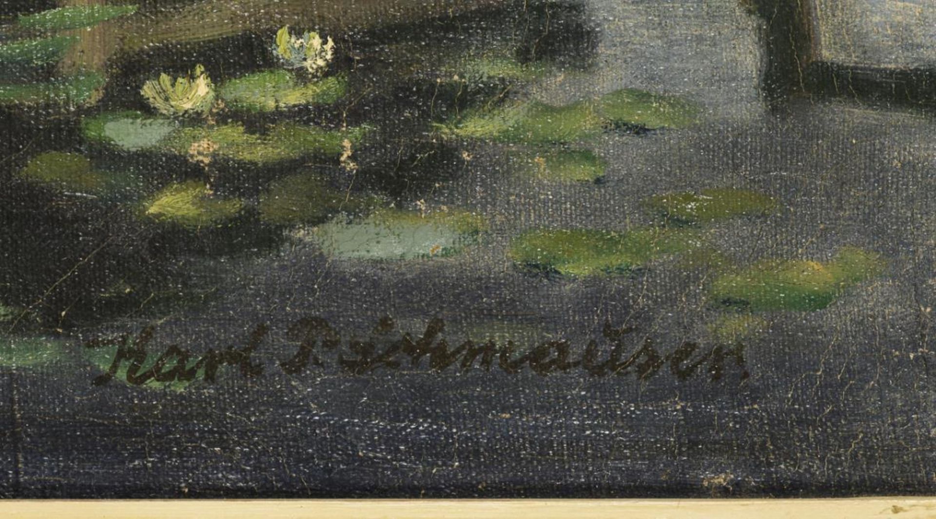 SCHMAUSER, Karl P. (* 1883 Berlin). Sommerlandschaft mit Teich. - Image 3 of 3