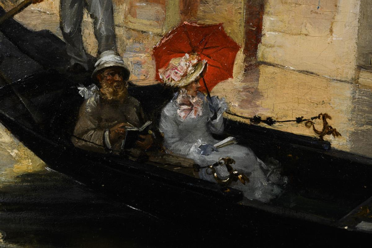SCHOMMER, François (1850 Paris - 1935 Neuilly-sur-Seine). Gondelfahrt in Venedig . - Image 2 of 6