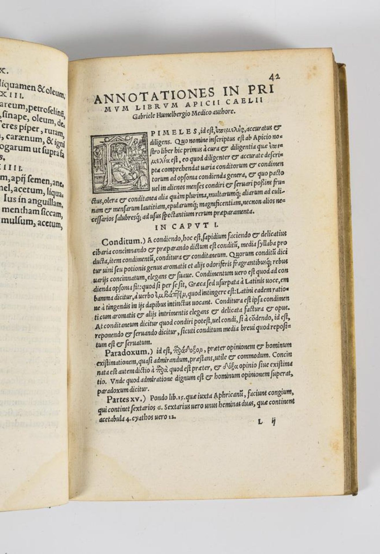 HUMELBERGIJ, Gabrielis. "Apicii Caelli de Opsoniis et condimentis, sive arte coqvinaria, libri X"... - Image 3 of 5