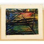 STERLING, Marc (1895 Pryluky/Ukraine - 1976 Paris). Expressive Landschaft mit Sonnenuntergang.