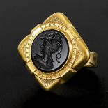 Ring mit Intaglio Ende 19. Jh.