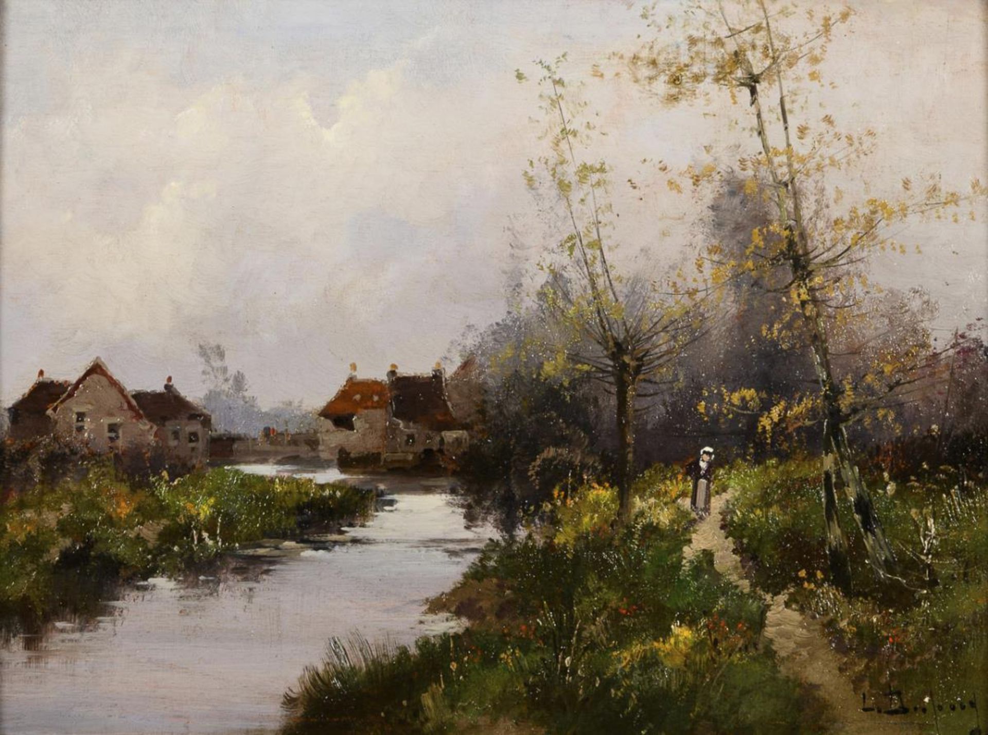 GALIEN-LALOUE, Eugène (1854 Paris - 1941 Chérence). Flusslandschaft.