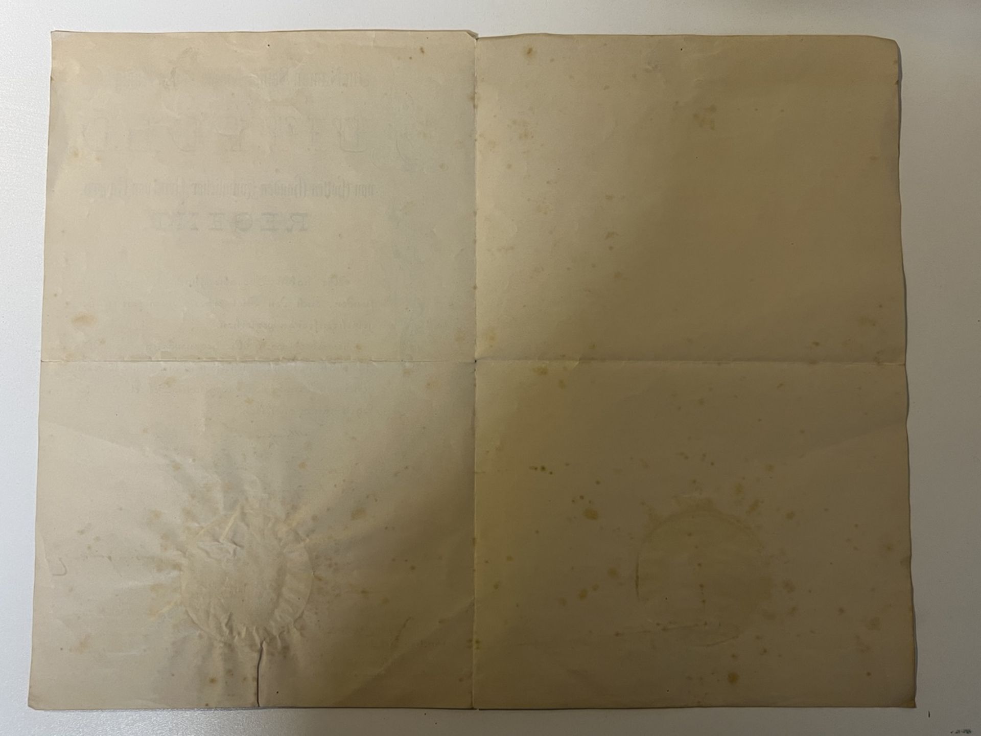 Antikes Dokument Ernennungsurkunde von 1888 - Image 2 of 6